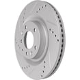 thumbnail image 4 of Detroit Axle - 12.60" inch Front Drilled and Slotted Disc Brake Rotors Replacement for Mazda CX-5 CX-9 6, 4 of 7
