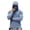 Navy #003, variant on Hooded Sun Protection Shirts for Men Long Sleeve Solid Color Shirt with Face Mask Outdoor Fishing Hoodies, M