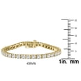 thumbnail image 2 of SZUL Women's 5 Carat TW Classic Diamond Tennis Bracelet in 14K Yellow Gold, 2 of 3