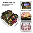 thumbnail image 3 of Cactus Double Layered Insulated Refrigerated Lunch Bag with Two Compartments, Large Capacity, Hand Carry - 7.1x11.4x16.1 Inches, 3 of 6