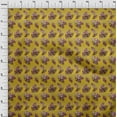 thumbnail image 4 of oneOone Cotton Poplin Twill Yellow Fabric Leaves Dress Material Fabric Print Fabric By The Yard 56 Inch Wide-aB, 4 of 5