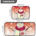 thumbnail image 3 of SKYSONIC Snowman 2 Pieces Kitchen Rug Cushioned Anti-Fatigue Kitchen Rugs Set for Home Office Laundry,19.7" x 27.6"+19.7" x 47.2", 3 of 7