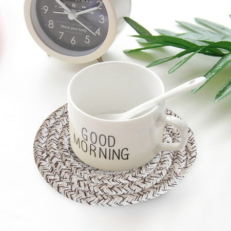 

HMPEAIIY 18cm Insulation Mat Meal Mat Woven Scalding Table Mat Bowl Mat Pot Mat Insulation Mat Place Mates Wicker Table