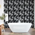 thumbnail image 4 of Ambesonne, Garden Scene Peel & Stick Wallpaper for Home, Botany Hydrangea Print, 13"x100", Charcoal Grey White, 4 of 5