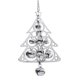 thumbnail image 1 of Adornos navideños, árbol de Navidad, carillón de viento, accesorios, decoración, regalos, campanas de viento navideñas Plata, 1 of 9