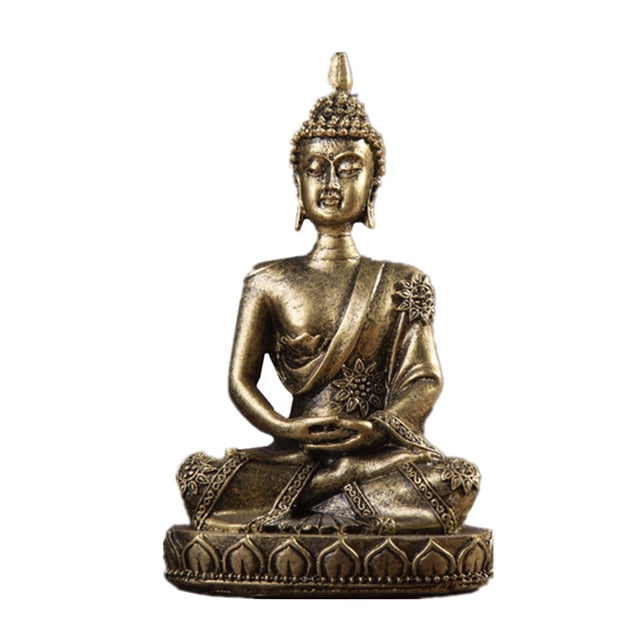 AKEGAMN Statue Miniature Décor – Maison en Résine Zen pour Salon et Entrée Matériau de Haute Qualité: Fabriqué en Résine, Assurant une Beauté Durable et une Résistance à l'Usure. Design Zen Élégant : Caractéristiques