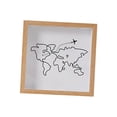 thumbnail image 3 of DOLITY Shadow Box Frame Memory Box for Concert Movie Theater Sporting Event Tickets wood color 20x20cm, 3 of 9