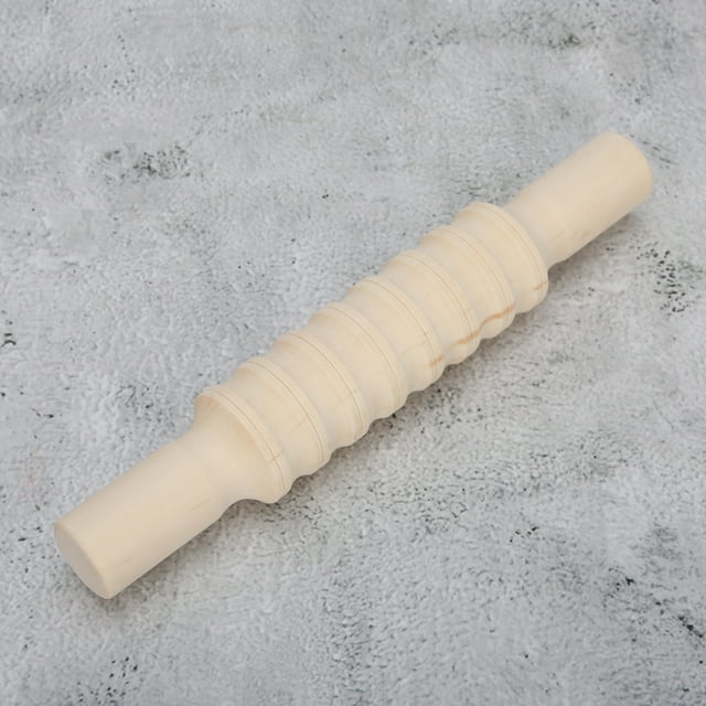 Outils de Poterie de Rouleau de Modélisation Outils de Poterie en Bois d'Argile Solide de Poignée de Collection d'Artisanat Poli pour Artisanat Bricolage