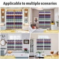 thumbnail image 5 of Modern Boho Art Kitchen Curtains Window Panels, Colorful Abstract Bohemian Paisley Minimalist Insulated Window Treatment Curtain, Grommet Curtains for Bedroom/Living Room, 2 Piece 27.5"Wx39"L, 5 of 8