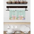 thumbnail image 3 of Easter Kitchen Dish Towels for Drying Dishes Set of 3, Spring Rabbit Ear Eggs Floral Green Wooden Grain Waffle Weave Microfiber Hand Tea Bathroom Towels Quick Dry & Absorbent Towel 15.7x23.6, 3 of 7