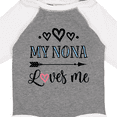 thumbnail image 4 of Inktastic My Nona Grandma Loves Me Girls Girls Long Sleeve Baby Bodysuit, 4 of 5