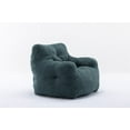 thumbnail image 3 of Bean Bag Chair with Soft Teddy Fabric, Comfy Lazy Sofa with Comfortable Seat Cushion and Backrest, Floor Sofa Armchair with High Resilience Foam for Living Room, Bedroom, Weight Capacity 250 LBS, 3 of 7