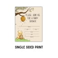 thumbnail image 4 of Honey Bear Pooh Baby Shower Invitation 30pk 4.25x5.5 Postcard Pop it When She Pops Label Tags Thank You Cards Classic Toppers, 4 of 5
