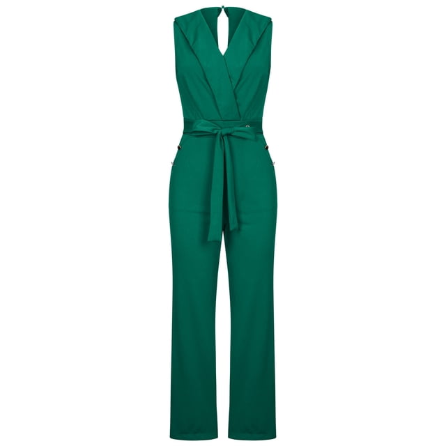Mono de mujer, monos, monos de moda, vendaje, sólido, hombros descubiertos, tirantes, camisola, pantalones, mono con cremallera Odeerbi ODB-2
