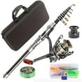 thumbnail image 1 of Complete Fishing Rod and Reel Combo with Telescopic Pole for Saltwater and Freshwater Angling, 1 of 6