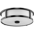 thumbnail image 4 of Gilliam Collection Three-Light Matte Black New Traditional Flush Mount, 4 of 9