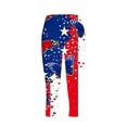 thumbnail image 4 of SELONE Womens Capris for Summer 4th of July Patriotic Graphic Leggings Pants Red White and Blue Outerwear Red L, 4 of 5