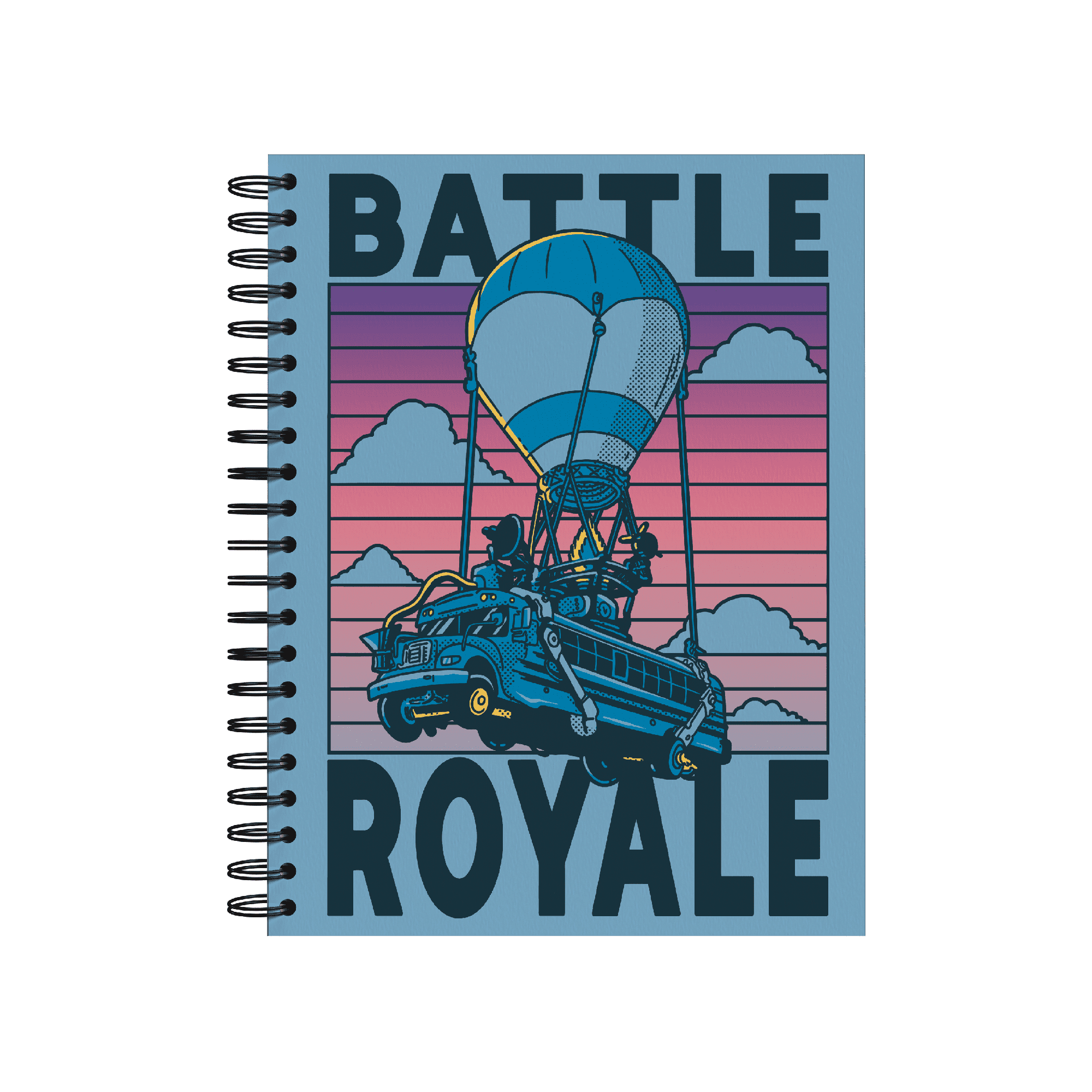 Norma Fortnite DB Large Wide Rule Spiral Notebook 9" x 11" Multicolor 200 Sheets