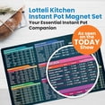 thumbnail image 2 of Instant Pot Cooking Times Chart - Pressure Cooker Accessories Cook Times - Easy to Use & Clean Strong Magnet - Instant Pot Cheat Sheet Magnet Set Quick Reference Guide (Black), 2 of 8
