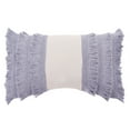 thumbnail image 2 of SAFAVIEH Grema Solid Pillow, 12" x 20", Light Grey/Periwinkle, 2 of 3