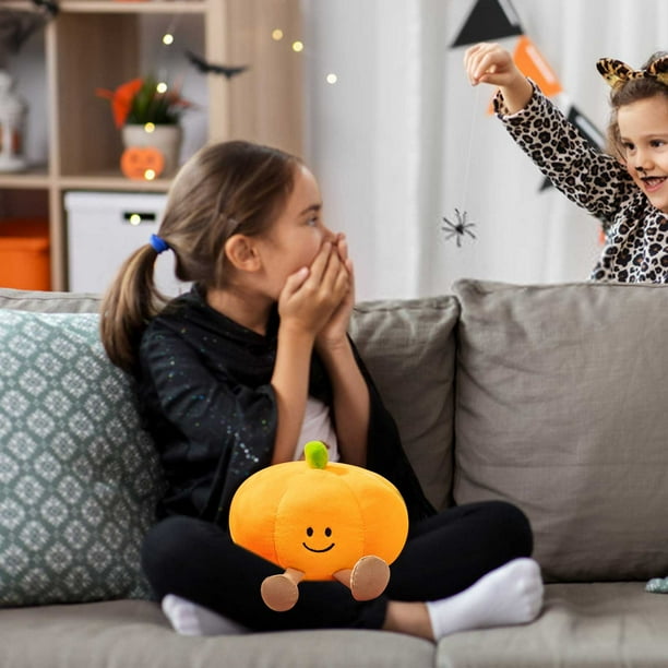 Juguetes y pasatiempos, juguetes, peluches, peluches, lindo juguete de calabaza de Halloween, decoración navideña, muñeca pequeña, adornos de escritorio, muñeca de calabaza