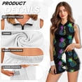 thumbnail image 5 of Yuyamidu Pineapple Womens Tennis Dress with Two Side Pockets Tennis Dress for Women Size XS Casual Summer Clothes with Built-in Shorts 2 Piece Sets Outfits, 5 of 7