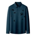 thumbnail image 3 of MDUKONU Chemise Habillée Décontractée pour Homme Coupe Ajustée Non Rétrécie Entretien Facile Vert Foncé 125, 3 of 4