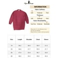 thumbnail image 6 of Unique Bargains Women's Plus Size Long Sleeve Knit Pullover Short Sweater Dresses 1X Burgundy, 6 of 6