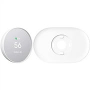Google GA01334-US Smart Thermostat with Bonus Trim Kit (Snow)