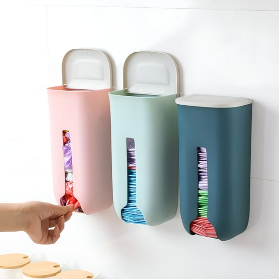 ACDANC Kitchen Grocery Plastic Bag Holder and Dispenser Garbage Bag Dispenser Storage Box for Plastic Bags - Bag Saver Bag Storage for Plastic Bags