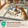 thumbnail image 4 of Design&I 5'x7' Washable Area Rug Sleek Flatweave Pet Friendly & Non-Slip Trash Word Decorative Featuring Faded Decorations Accessories for Small Living Room, Bedroom, 4 of 7