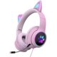 thumbnail image 1 of (rosa) Bluetooth con Oreja De Gato, Auriculares Inalámbricos Bluetooth 3.5 Con Oreja De Gato RGB, Auriculares Para Juegos Con Cancelación De Ruido Y Luz Led, Cabezal Bluetooth Plegable Para Coloc, 1 of 5