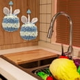 thumbnail image 4 of Birdeem Rabbit Ear Crown Chenille Hand Towel Cute Hanging Hand Wipe Ball Hand Towel Thickened Absorbent Hangable Multifunctional Hand Towel, 4 of 12