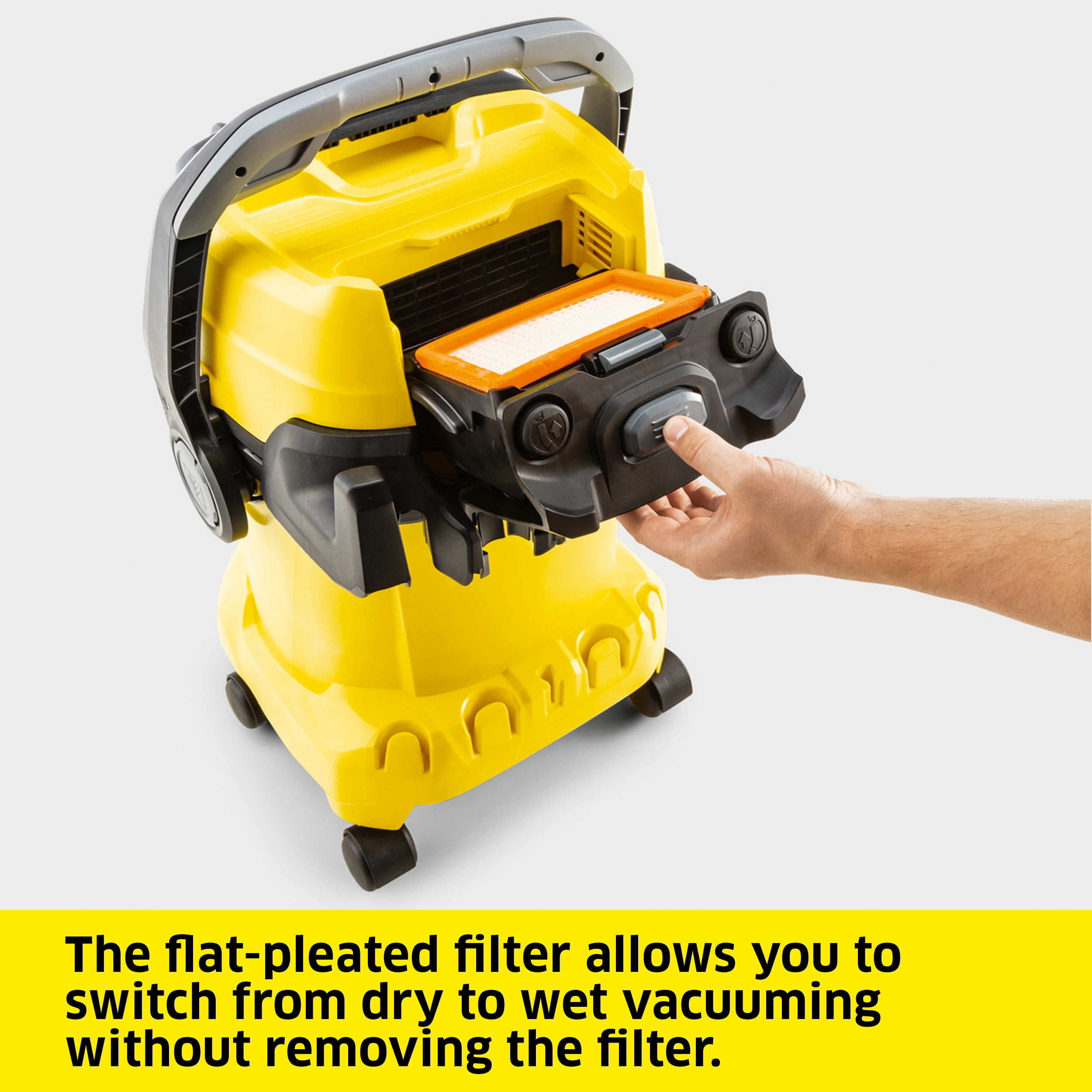 Karcher Shop Vacuum, WD 5/P, Wet and Dry Vac, Blower Feature, Power Tool Adapter, Heavy Duty - 6.3 Gallon