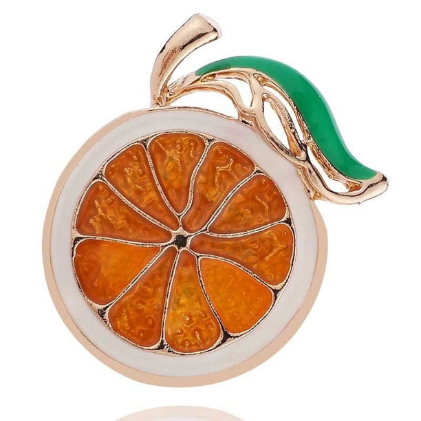 Xiao Hua Broche de fruta de moda, 2 broches de esmalte, accesorios creativos para vestir, joyería, exquisito regalo retro, estilo 04