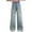 E203-Blue, variant on hengsof Embroidered Star Stretch Denim Jeans for Girls Straight Leg Wide Fit Pants Casual Comfort Trousers with Pocket Design Size 5-15 Years