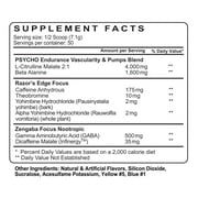 Psycho Pharma Edge of Insanity - Workout Powder for Focus, Strength, Energy (Spiked Punch), 50 Servings