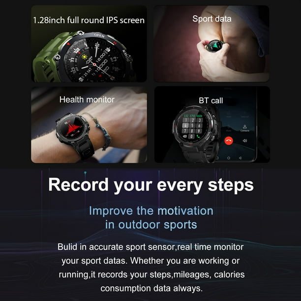 LEMFO K22 Smart Watch IPS Full-Touch Screen BT Call