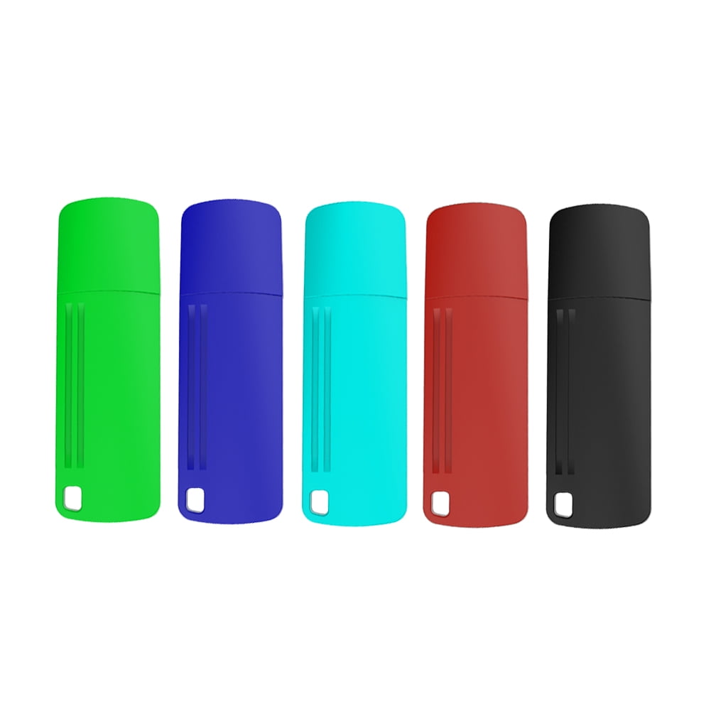 Flash drive wellsenn USB Flash Drive 32 GB X 5 Bulk Memory Stick Jump Drive External Drives USB Stick USB Storage Portable Thumb Drive Pen Drive Pack 5 Mixed Coler Red, Blue, Green, Purple and Orang