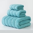 thumbnail image 4 of Toalla De Baño Toallas de baño de 3 piezas,de fibra superfina,suaves y absorbentes,ideales para el baño o spa (azul). Rkxzt, 4 of 9