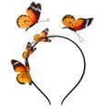 thumbnail image 1 of KAKOWELY Diadema de mariposa de simulación, banda para el cabello decorativa con mariposa 3D, tocado de mariposa, aro para el cabello, 1 of 5