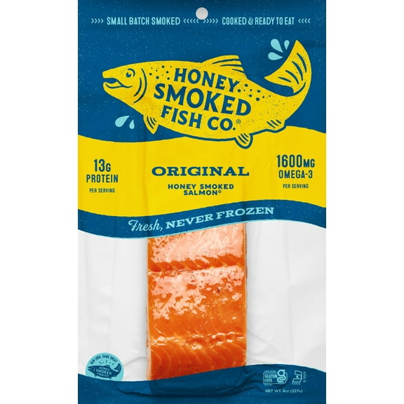 Honey Smoked Salmon (TM) Original 8oz