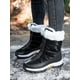 thumbnail image 1 of Zip Front Quilted Detail Thermal Lined Snow Boots, 1 of 3