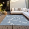 thumbnail image 6 of Addison Rugs Chantille Indoor/Outdoor Transitional Geometric, Abstract Denim Washable Rectangle Rug, 10' x 14', 6 of 6