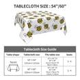 thumbnail image 7 of Wukai Cute Little Bee Waterproof Tablecloth for Kitchen Dining, Fits Square Tables for 2-4 Seats -60"x60", 7 of 7