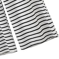thumbnail image 4 of 2 Piece Outfits Summer，Womens Two Piece Striped Set Sleeveless Round Neck Top and Wide Leg Pants Matching Sets, 4 of 5