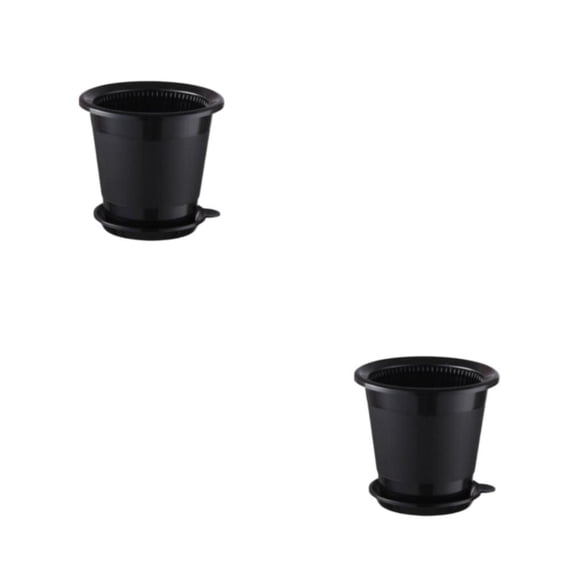 Advancent Macetas para orquídeas con orificios de aire, bandeja para macetas, soporte de doble capa, cesta, flores Cymbidium para decoración de Type1 NO1