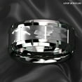 thumbnail image 2 of Silver Brushed Tungsten Carbide Ring for Men, 2 of 6