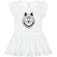 thumbnail image 3 of Inktastic Tribal Wolf Head Girls Toddler Dress, 3 of 5