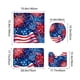 thumbnail image 3 of Independence Day Bathroom Dry Wet Separation Four Piece Set Shower Curtain+Toilet Seat Cushion+Floor Cushion+U Shaped Cushion, 3 of 6